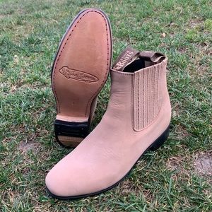 Men's Nubuck Suede Charro Botin Half Boot Est 310